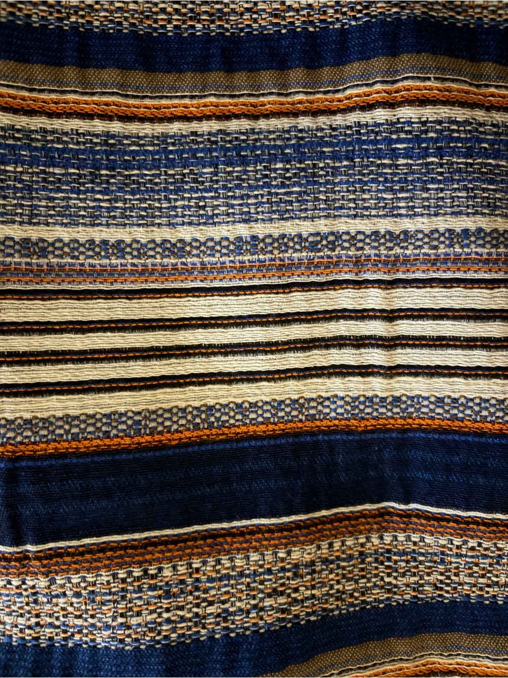 Striped Open-Front Blue and Multi-Color Jacket - Picture 5 of 5